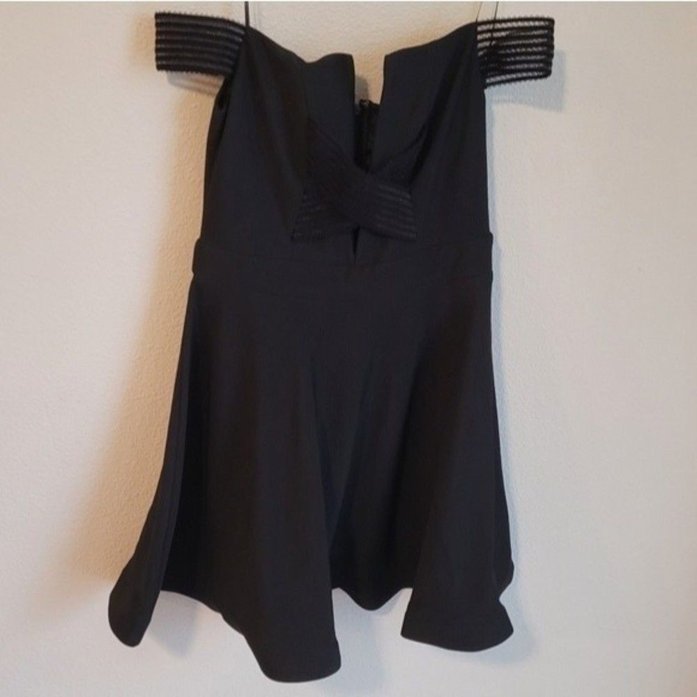 Luxxel Black Off Shoulder Mini Dress